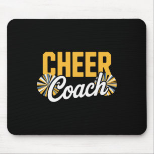 Cheer Coach Loud Proud Motivated Cheerleading Squa Mouse Pad