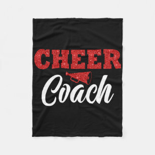 Cheer Coach Megaphone Cheerleading Coach Fleece Blanket