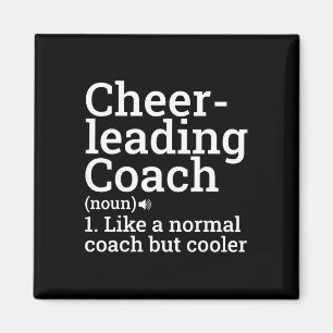 Cheer Coach Noun - Cheerleading Coaching Cheerlead Magnet