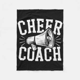 Cheer Coach Shirt Cheerleading Men Women Cheerlead Fleece Blanket