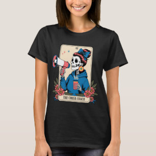 Cheer Coach Tarot Card Skeleton Cheerleading Coach T-Shirt