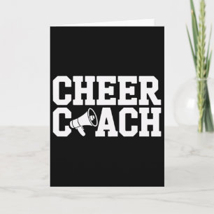 Cheer Coach Teaching Cheerleading Techniques Card
