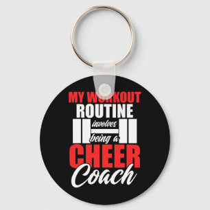Cheer Coach Workout Cheerleading Cheering Team Key Ring