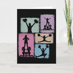 Cheer Collage Cheerleader Cheerleading Coach Youth Card