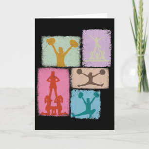 Cheer Collage Cheerleader Cheerleading Coach Youth Card