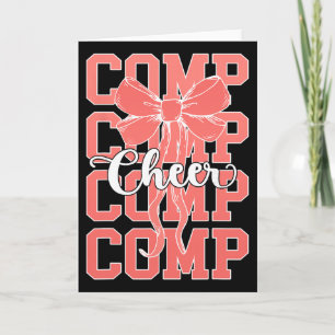 Cheer Comp Day Cheerleader Competition Day Bow _2 Card