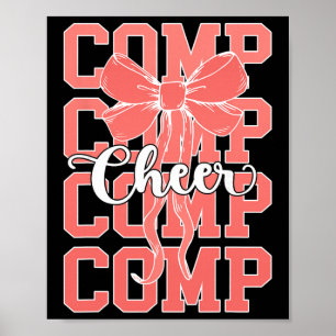 Cheer Comp Day Cheerleader Competition Day Bow _2 Poster