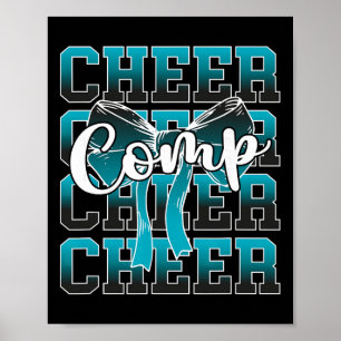 Cheer Comp Day Cheerleader Competition Day Bow _3 Poster
