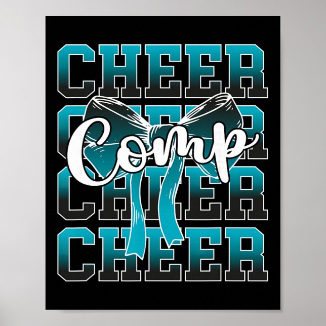 Cheer Comp Day Cheerleader Competition Day Bow _3  Poster (Front)