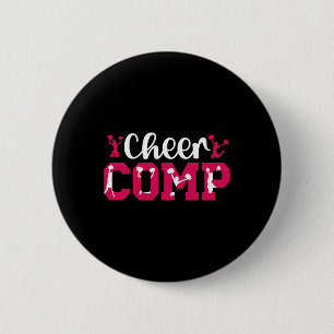 Cheer Comp Day Cheerleader Competition Day Cheerle 6 Cm Round Badge