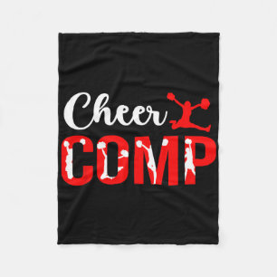 Cheer Comp Day Cheerleader Competition Day Cheerle Fleece Blanket