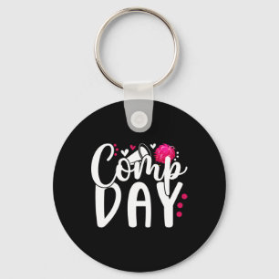 Cheer Comp Day Cheerleader Competition Day Cheerle Key Ring