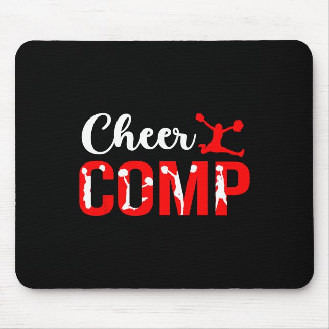 Cheer Comp Day Cheerleader Competition Day Cheerle Mouse Pad (Front)
