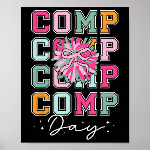 Cheer Comp Day Cheerleader Competition Day Cheerle Poster