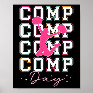 Cheer Comp Day Cheerleader Competition Day Cheerle Poster