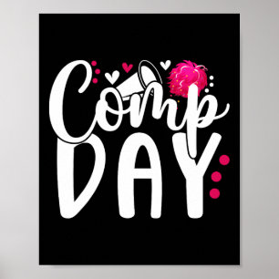 Cheer Comp Day Cheerleader Competition Day Cheerle Poster
