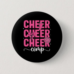 Cheer Comp Day Cheerleader Competition Day Coquett 6 Cm Round Badge
