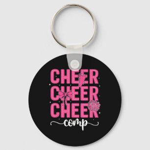 Cheer Comp Day Cheerleader Competition Day Coquett Key Ring