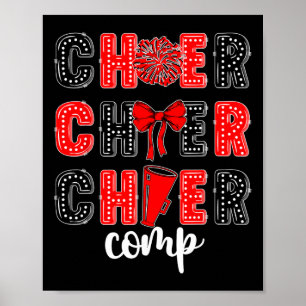Cheer Comp Day Cheerleader Competition Day Coquett Poster