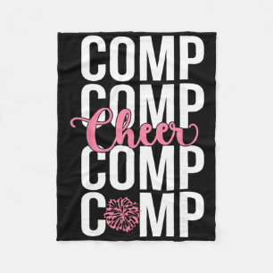 Cheer Comp Day Cheerleading Competition Day Cheerl Fleece Blanket