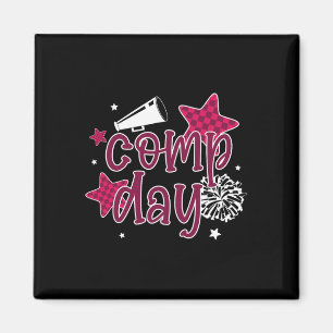 Cheer Comp Day Cheerleading Competition Day Cheerl Magnet