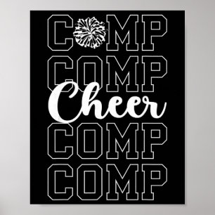 Cheer Comp Day Cheerleading Competition Day Cheerl Poster