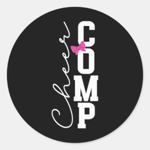 Cheer Comp Day Cheerleading Competition Day Coquet Classic Round Sticker