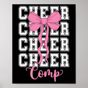 Cheer Comp Day Cheerleading Competition Day Coquet Poster