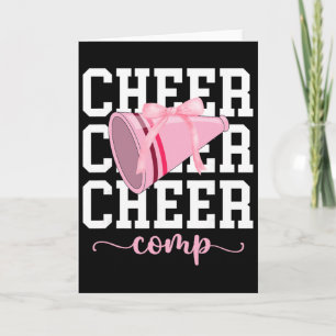 Cheer Comp Day Coquette Cheerleading Competition D Card