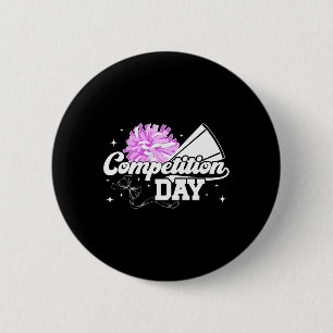 Cheer Competition Day Cheerleading Comp Day Cheerl 6 Cm Round Badge