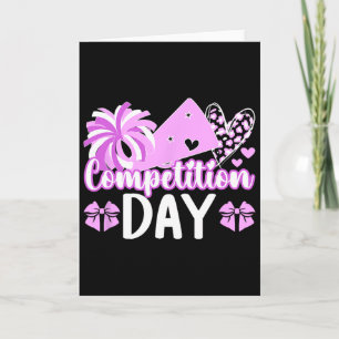 Cheer Competition Day Cheerleading Comp Day Cheerl Card