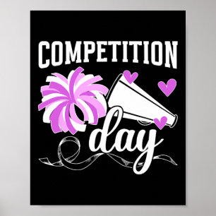 Cheer Competition Day Cheerleading Comp Day Cheerl Poster