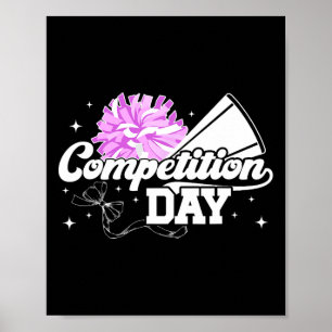 Cheer Competition Day Cheerleading Comp Day Cheerl Poster