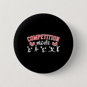 Cheer Competition Day Mode Cheerleading Comp Day _ 6 Cm Round Badge