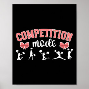 Cheer Competition Day Mode Cheerleading Comp Day _ Poster