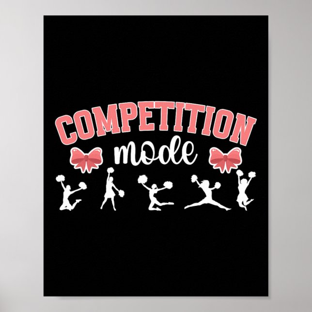 Cheer Competition Day Mode Cheerleading Comp Day _ Poster (Front)