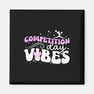 Cheer Competition Day Vibes Cheer Comp Day Cheerle Magnet