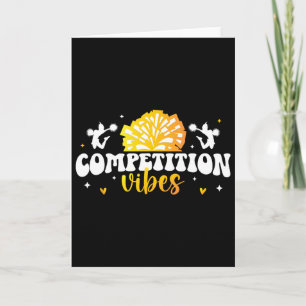 Cheer Competition Day Vibes Cheerleader Comp Day Card