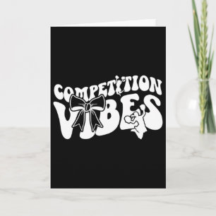 Cheer Competition Day Vibes Cheerleading Comp Day Card