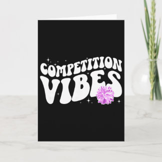 Cheer Competition Day Vibes Cheerleading Comp Day  Card