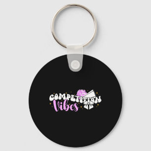 Cheer Competition Day Vibes Cheerleading Comp Day Key Ring