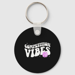 Cheer Competition Day Vibes Cheerleading Comp Day  Key Ring