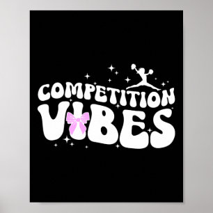 Cheer Competition Day Vibes Cheerleading Comp Day  Poster
