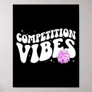 Cheer Competition Day Vibes Cheerleading Comp Day  Poster