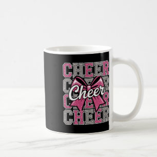 Cheer Coquette Bow Cheerleader Cheerleading Cheer Coffee Mug
