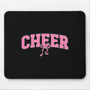 Cheer Coquette Bow Cheerleader Mom Cheerleading Lo Mouse Pad