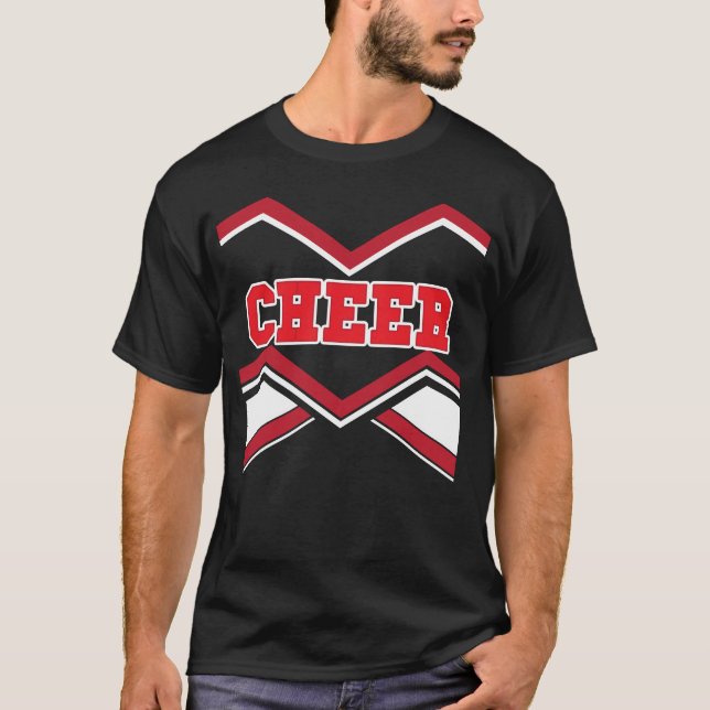 Cheer Costume Funny Halloween Girls Cheerleader T-Shirt (Front)