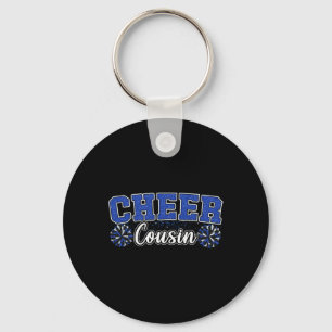 Cheer Cousin Blue My Favorite Cheerleader Calls Me Key Ring
