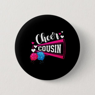 Cheer Cousin Cheerleading Cousin Of A Cheerleader 6 Cm Round Badge