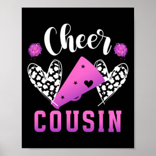Cheer Cousin Cheerleading Cousin Of A Cheerleader Poster